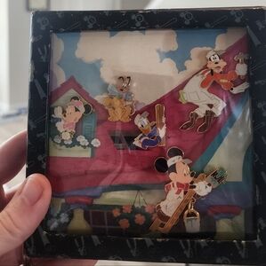 Disney Pin Set Mickey & Friends Disney Catalog Le 1000 Painting New